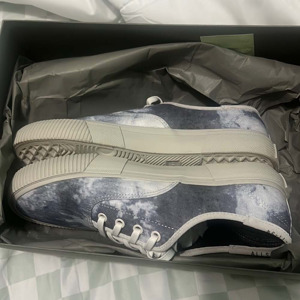 All Saints Lex Trainer Grey Tie Dye size : 9